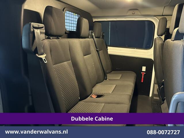 Ford TRANSIT CUSTOM 2.0 TDCI 130pk L2H1 Dubbele Cabine Euro6 Airco | 6-Zits | Camera | Navigatie | Apple Carplay | LED Android Auto, Cruisecontrol, Stoelverwarming, Verwarmde voorruit, Parkeersensoren