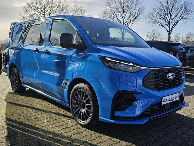 Ford TRANSIT CUSTOM 320 2.5 PHEV L1H1 MS-RT DC | Dubbele Cabine | Dubbele zijschuifdeur | Keyless entry | Lederen sportstoelen | Elektrische zijschuifdeur | Virtual cockpit | Fabrieksgarantie tm. 16-04-2029