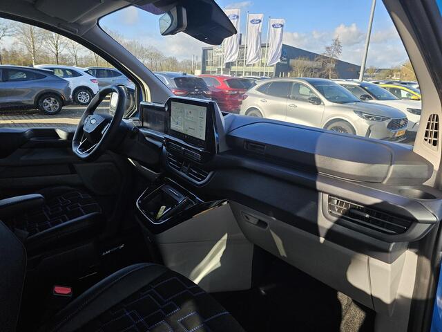 Ford TRANSIT CUSTOM 320 2.5 PHEV L1H1 MS-RT DC | Dubbele Cabine | Dubbele zijschuifdeur | Keyless entry | Lederen sportstoelen | Elektrische zijschuifdeur | Virtual cockpit | Fabrieksgarantie tm. 16-04-2029