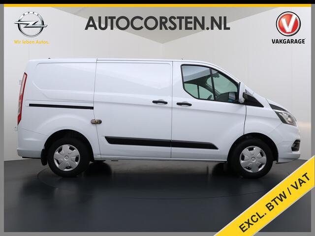 Ford TRANSIT CUSTOM 280 2.0TDCI L1H1 Trend 3-Persoons Trekhaak Airco Cruise Control Bluetooth Pdc Betonplex vloer Wandbetimmering Kasteninbouw Achterdeuren Schuifdeur 1e Eigenaar Euro 6 Origineel Nederlandse Auto