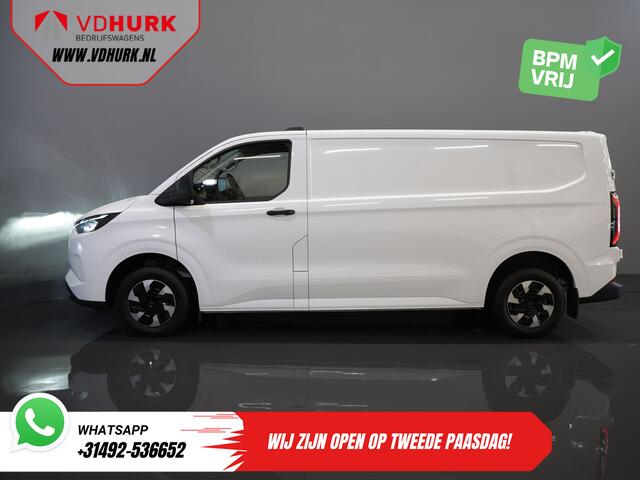 Ford TRANSIT CUSTOM E-Transit Trend L2 65 kWh 330 km WLTP LED/ Snellader/ 2.3t Trekverm./ Stuurverw./ Stoelverw./ Carplay/ Climate/ Camera/ PDC/ Cruise