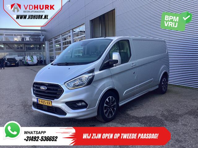 Ford TRANSIT CUSTOM Sport 2.0 TDCI Aut. 170 pk L2 DB-Riem VV/ Carplay/ Alarm III/ Stoelverw./ Navi/ Airco/ Camera/ Cruise/ PDC/ Trekhaak