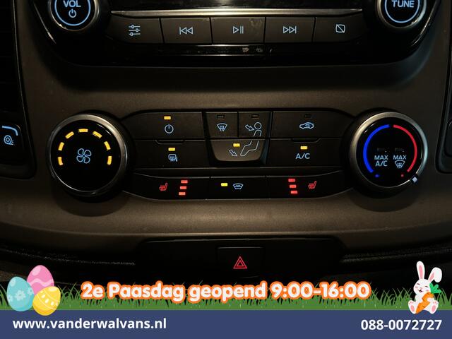 Ford TRANSIT CUSTOM 2.0 TDCI 130pk L2H1 Inrichting Euro6 Airco | 2800kg Trekhaak | Omvormer | Camera | Apple Carplay | LED Android Auto, Cruisecontrol, Stoelverwarming, Verwarmde voorruit, Parkeersensoren