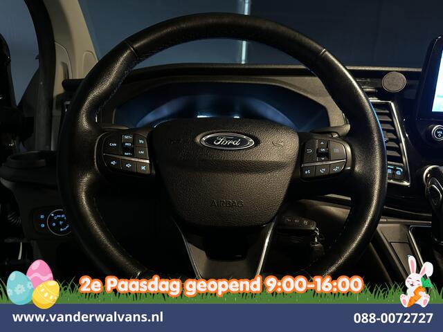 Ford TRANSIT CUSTOM 2.0 TDCI 130pk Automaat L2H1 Euro6 Airco | Camera | Navigatie | Apple Carplay | LED | Cruisecontrol LM velgen, Stoelverwarming, Verwarmde voorruit, Trekhaak, Parkeersensoren, Dakdragers, Bijrijdersbank
