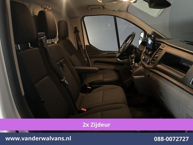 Ford TRANSIT CUSTOM 2.0 TDCI 130pk L1H1 Euro6 Airco | 2x zijdeur | Camera | Apple Carplay | LED | 2500kg Trekhaak Android Auto, Cruisecontrol, Verwarmde voorruit, Parkeersensoren, Bijrijdersbank