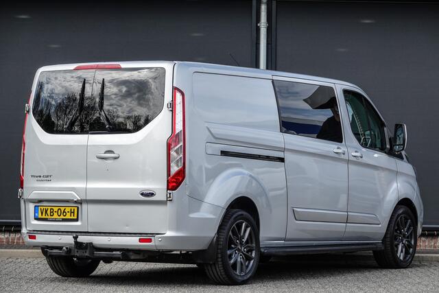 Ford TRANSIT CUSTOM L2H1 | Dubbele Cabine | 5-Persoons | 2.0Tdci 170Pk | Limited 340 | Leder | 2xSchuifdeur | Trekhaak | Raptor Grille | 18''