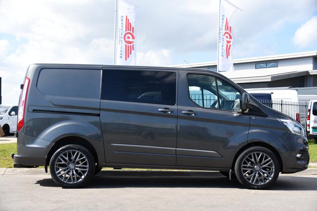 Ford TRANSIT CUSTOM 320 2.0 TDCI L1H1 Limited DC PB Edition MARGE! Adaptieve Cruise, Camera, Carplay, 2 x Schuifdeur, 170pk, Automaat, Stoelverwarming, Uniek!
