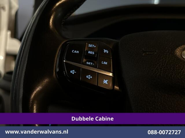 Ford TRANSIT CUSTOM 2.0 TDCI 131pk L2H1 Dubbele Cabine Euro6 Airco | 6-Zits | Cruisecontrol | 2550kg Trekhaak Verwarmde voorruit, Parkeersensoren