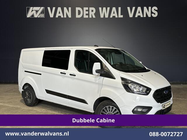 Ford TRANSIT CUSTOM 2.0 TDCI 131pk L2H1 Dubbele Cabine Euro6 Airco | 6-Zits | Cruisecontrol | 2550kg Trekhaak Verwarmde voorruit, Parkeersensoren