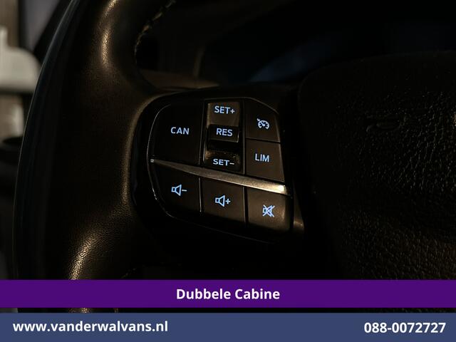 Ford TRANSIT CUSTOM 2.0 TDCI 131pk L2H1 Dubbele Cabine Euro6 Airco | 6-Zits | Cruisecontrol | 2550kg Trekhaak Verwarmde voorruit, Parkeersensoren