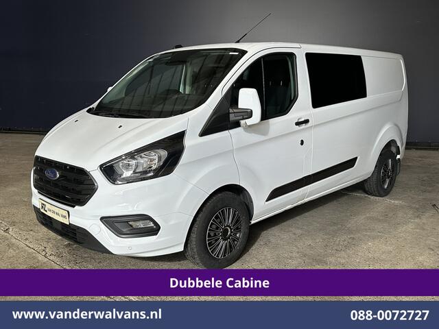 Ford TRANSIT CUSTOM 2.0 TDCI 131pk L2H1 Dubbele Cabine Euro6 Airco | 6-Zits | Cruisecontrol | 2550kg Trekhaak Verwarmde voorruit, Parkeersensoren