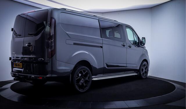 Ford TRANSIT CUSTOM 2.0 TDCI 170Pk AUT. SPORT LIMITED DC XENON | LEDER | CAMERA | ACC | STUUR+STOELVERW | BLINDSPOT | CARPLAY | TREKHAAK | 2X SCHUIFDEUR | ELEK STOEL | LMV