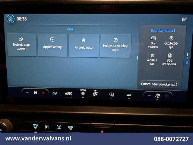 Ford TRANSIT CUSTOM 2.0 TDCI 136pk L2H1 Euro6 Airco | Camera | Apple Carplay | LED | Cruisecontrol | Verwarmde voorruit Android Auto, Parkeersensoren, Bijrijdersbank, 2800kg trekvermogen