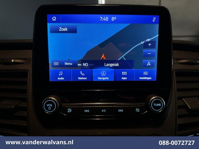 Ford TRANSIT CUSTOM 2.0 TDCI 131pk L2H1 Euro6 Airco | Navigatie | Apple Carplay | LED | 2800kg Trekhaak | Cruisecontrol Parkeersensoren, Bijrijdersbank