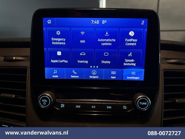 Ford TRANSIT CUSTOM 2.0 TDCI 131pk L2H1 Euro6 Airco | Navigatie | Apple Carplay | LED | 2800kg Trekhaak | Cruisecontrol Parkeersensoren, Bijrijdersbank