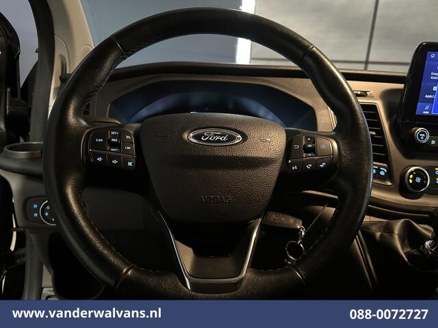 Ford TRANSIT CUSTOM 2.0 TDCI 131pk L2H1 Euro6 Airco | Navigatie | Apple Carplay | LED | 2800kg Trekhaak | Cruisecontrol Parkeersensoren, Bijrijdersbank