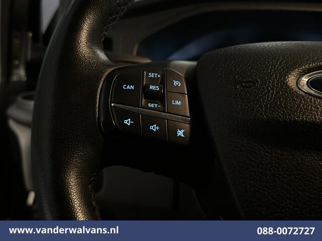 Ford TRANSIT CUSTOM 2.0 TDCI 131pk L2H1 Euro6 Airco | Navigatie | Apple Carplay | LED | 2800kg Trekhaak | Cruisecontrol Parkeersensoren, Bijrijdersbank