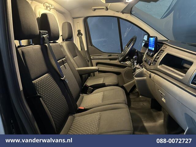 Ford TRANSIT CUSTOM 2.0 TDCI 131pk L2H1 Euro6 Airco | Navigatie | Apple Carplay | LED | 2800kg Trekhaak | Cruisecontrol Parkeersensoren, Bijrijdersbank