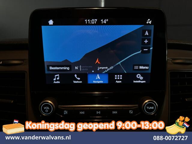 Ford TRANSIT CUSTOM 2.0 TDCI 131pk Automaat L2H1 Dubbele Cabine Euro6 Airco | 6-Zits | Camera | Navigatie | Apple Carplay Android Auto, Xenon, Cruisecontrol, Stoelverwarming, Verwarmde voorruit, Parkeersensoren, Achterklep