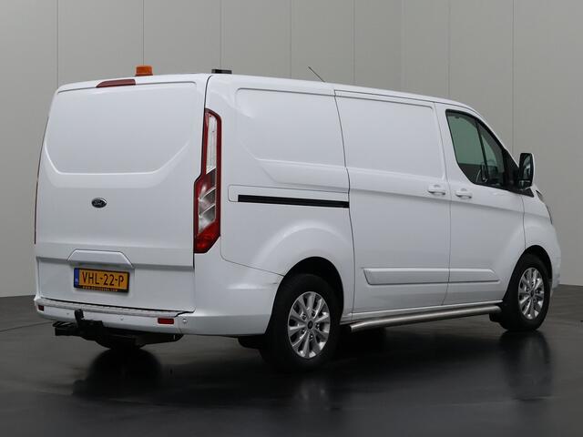 Ford TRANSIT CUSTOM 2.0TDCI 130PK Limited | 2xSchuifdeur | Kastinrichting | Navigatie | Airco | Cruise | Trekhaak | 3-Zits