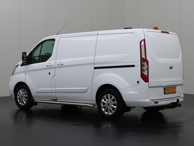 Ford TRANSIT CUSTOM 2.0TDCI 130PK Limited | 2xSchuifdeur | Kastinrichting | Navigatie | Airco | Cruise | Trekhaak | 3-Zits