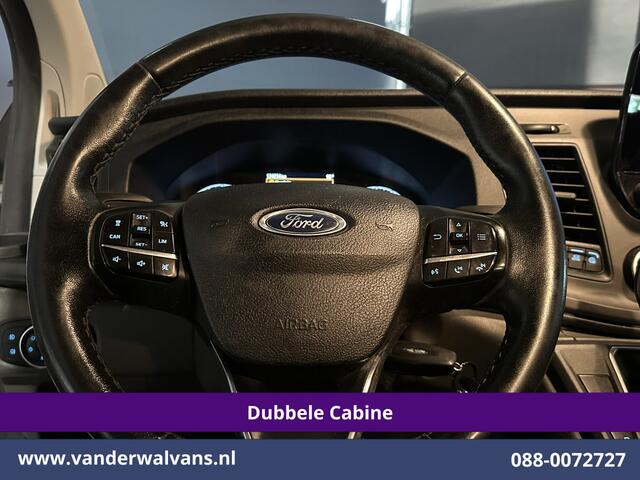 Ford TRANSIT CUSTOM 2.0 TDCI 130pk Automaat L2H1 Dubbele Cabine Inrichting Euro6 Airco | 6-Zits | Camera | Navigatie | LED Apple Carplay, Android Auto, Cruisecontrol, Trekhaak, Stoelverwarming, Verwarmde voorruit, Parkeersensoren, Achterklep