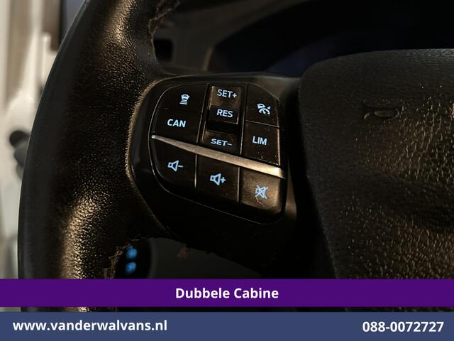 Ford TRANSIT CUSTOM 2.0 TDCI 130pk Automaat L2H1 Dubbele Cabine Inrichting Euro6 Airco | 6-Zits | Camera | Navigatie | LED Apple Carplay, Android Auto, Cruisecontrol, Trekhaak, Stoelverwarming, Verwarmde voorruit, Parkeersensoren, Achterklep