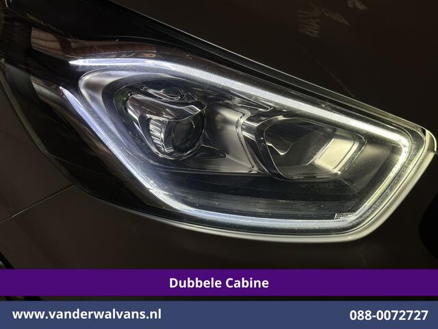 Ford TRANSIT CUSTOM 2.0 TDCI 130pk Automaat L2H1 Dubbele Cabine Inrichting Euro6 Airco | 6-Zits | Camera | Navigatie | LED Apple Carplay, Android Auto, Cruisecontrol, Trekhaak, Stoelverwarming, Verwarmde voorruit, Parkeersensoren, Achterklep