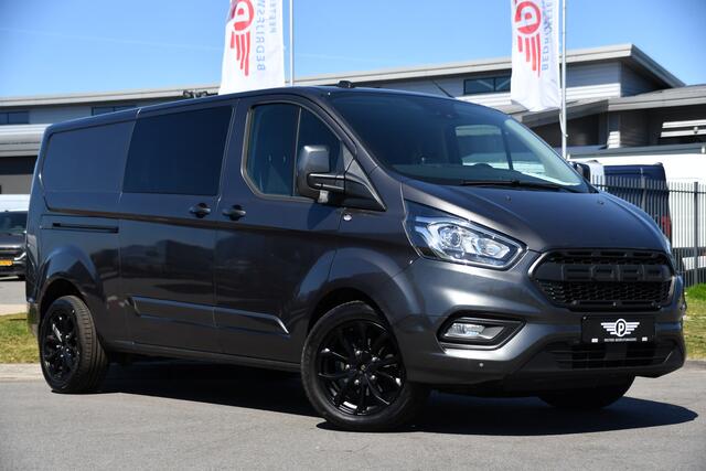 Ford TRANSIT CUSTOM 300 2.0 TDCI L2H1 Limited DC PB Edition Adaptieve Cruise, Camera, Carplay, LED, 2 x Schuifdeur, Automaat, Trekhaak, 130pk, Stoelverwarming, Dodehoek, Uniek!