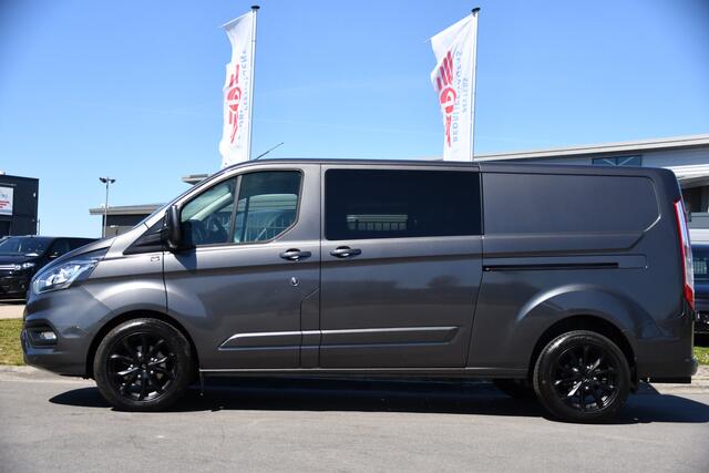Ford TRANSIT CUSTOM 300 2.0 TDCI L2H1 Limited DC PB Edition Adaptieve Cruise, Camera, Carplay, LED, 2 x Schuifdeur, Automaat, Trekhaak, 130pk, Stoelverwarming, Dodehoek, Uniek!