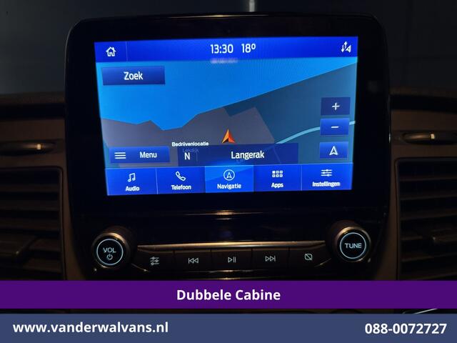 Ford TRANSIT CUSTOM 2.0 TDCI 130pk L2H1 Dubbele Cabine Euro6 Airco | 6-Zits | Camera | Navigatie | LED | Apple Carplay Cruisecontrol, Stoelverwarming, Verwarmde voorruit, Parkeersensoren