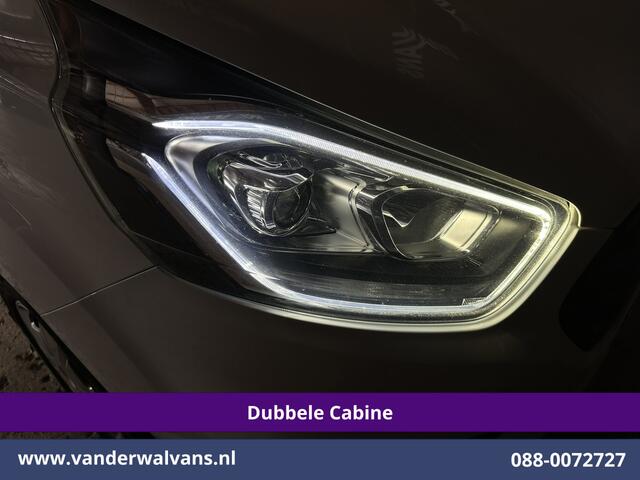 Ford TRANSIT CUSTOM 2.0 TDCI 130pk L2H1 Dubbele Cabine Euro6 Airco | 6-Zits | Camera | Navigatie | LED | Apple Carplay Cruisecontrol, Stoelverwarming, Verwarmde voorruit, Parkeersensoren