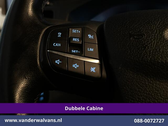 Ford TRANSIT CUSTOM 2.0 TDCI 130pk L2H1 Dubbele Cabine Euro6 Airco | 6-Zits | Camera | Navigatie | LED | Apple Carplay Cruisecontrol, Stoelverwarming, Verwarmde voorruit, Parkeersensoren