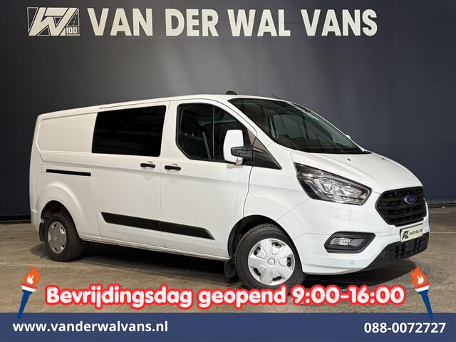 Ford TRANSIT CUSTOM 2.0 TDCI 130pk L2H1 Dubbele Cabine Euro6 Airco | 6-Zits | Camera | Apple Carplay Android Auto, Cruisecontrol, Stoelverwarming, Parkeersensoren, Achterklep