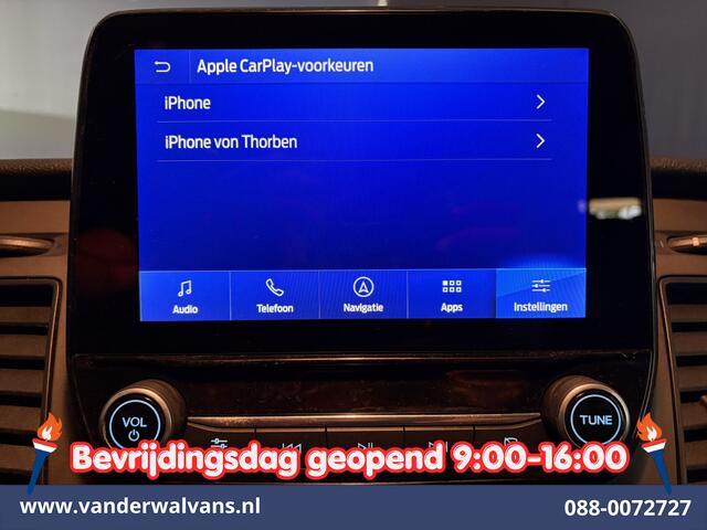 Ford TRANSIT CUSTOM 2.0 TDCI 130pk L2H1 Dubbele Cabine Euro6 Airco | 6-Zits | Camera | Apple Carplay Android Auto, Cruisecontrol, Stoelverwarming, Parkeersensoren, Achterklep
