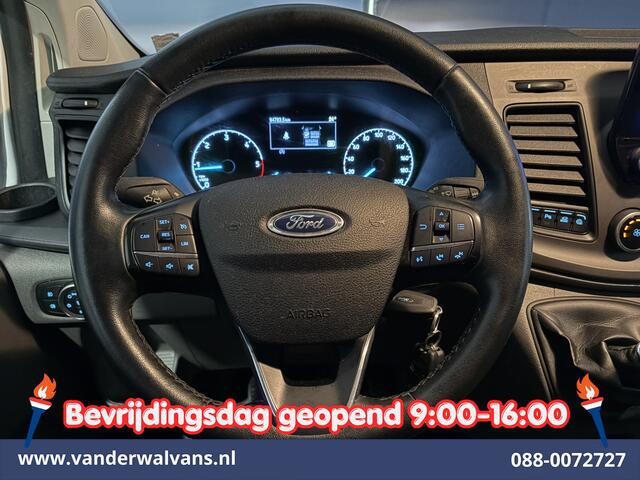 Ford TRANSIT CUSTOM 2.0 TDCI 130pk L2H1 Dubbele Cabine Euro6 Airco | 6-Zits | Camera | Apple Carplay Android Auto, Cruisecontrol, Stoelverwarming, Parkeersensoren, Achterklep