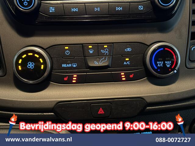 Ford TRANSIT CUSTOM 2.0 TDCI 130pk L2H1 Dubbele Cabine Euro6 Airco | 6-Zits | Camera | Apple Carplay Android Auto, Cruisecontrol, Stoelverwarming, Parkeersensoren, Achterklep