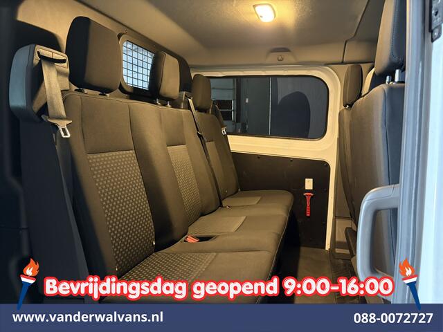 Ford TRANSIT CUSTOM 2.0 TDCI 130pk L2H1 Dubbele Cabine Euro6 Airco | 6-Zits | Camera | Apple Carplay Android Auto, Cruisecontrol, Stoelverwarming, Parkeersensoren, Achterklep