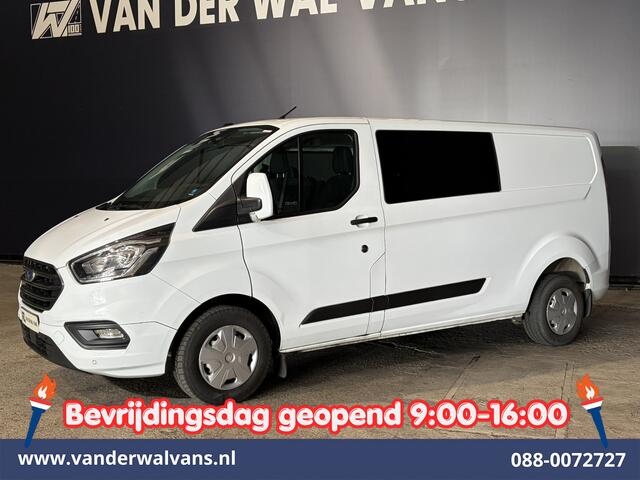 Ford TRANSIT CUSTOM 2.0 TDCI 130pk L2H1 Dubbele Cabine Euro6 Airco | 6-Zits | Camera | Apple Carplay Android Auto, Cruisecontrol, Stoelverwarming, Parkeersensoren, Achterklep