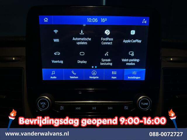 Ford TRANSIT CUSTOM 2.0 TDCI 130pk Automaat L2H1 Dubbele Cabine Euro6 Airco | 6-Zits | Camera | Navigatie | Xenon Apple Carplay, Android Auto, Adaptieve Cruisecontrol, Trekhaak, Parkeersensoren, Stoelverwarming, Verwarmde voorruit