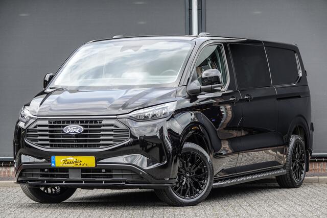 Ford TRANSIT CUSTOM L2H1 Dubbel Cabine 2.5PHEV 233Pk Aut. | Limited | Plug In Hybrid | 360° Camera | 2x Schuifdeur | Spoilerpack | 19'' | Agate Black