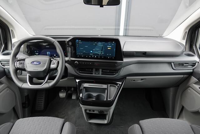 Ford TRANSIT CUSTOM L2H1 Dubbel Cabine 2.5PHEV 233Pk Aut. | Limited | Plug In Hybrid | 360° Camera | 2x Schuifdeur | Spoilerpack | 19'' | Agate Black