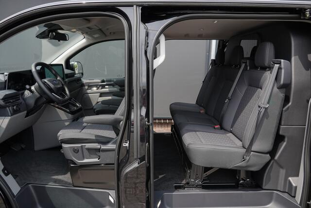 Ford TRANSIT CUSTOM L2H1 Dubbel Cabine 2.5PHEV 233Pk Aut. | Limited | Plug In Hybrid | 360° Camera | 2x Schuifdeur | Spoilerpack | 19'' | Agate Black