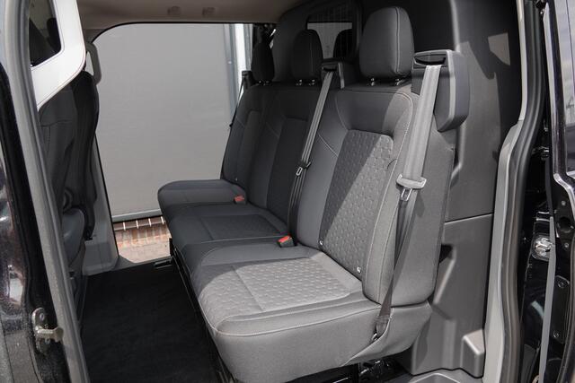 Ford TRANSIT CUSTOM L2H1 Dubbel Cabine 2.5PHEV 233Pk Aut. | Limited | Plug In Hybrid | 360° Camera | 2x Schuifdeur | Spoilerpack | 19'' | Agate Black