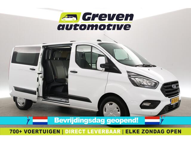 Ford TRANSIT CUSTOM 2.0 TDCI L2H1 | Dubbele Cabine | 2800kg Trekgew. | Airco | Cruise | Trekhaak | Parkeersens.