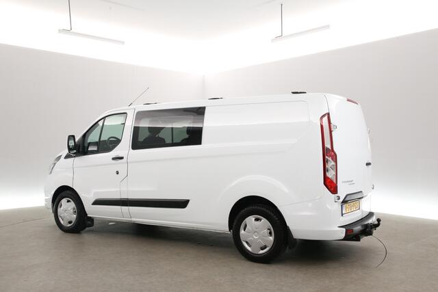 Ford TRANSIT CUSTOM 2.0 TDCI L2H1 | Dubbele Cabine | 2800kg Trekgew. | Airco | Cruise | Trekhaak | Parkeersens.