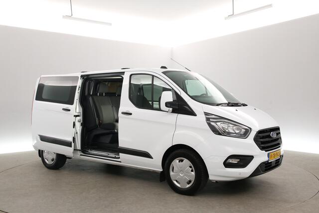 Ford TRANSIT CUSTOM 2.0 TDCI L2H1 | Dubbele Cabine | 2800kg Trekgew. | Airco | Cruise | Trekhaak | Parkeersens.