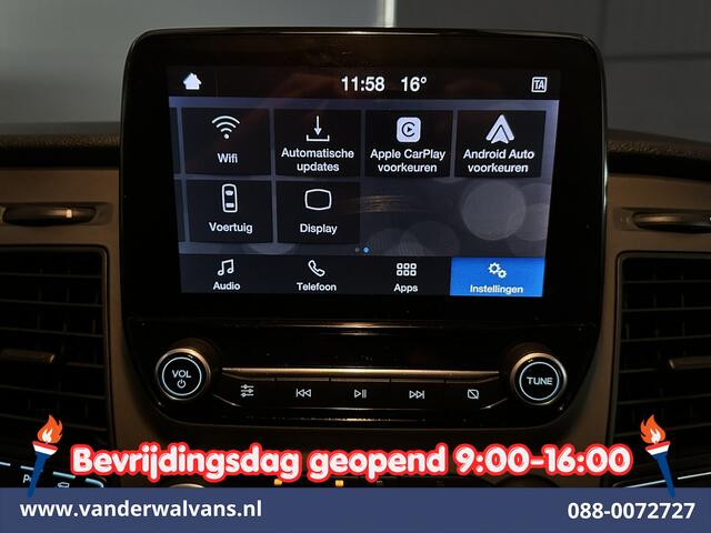 Ford TRANSIT CUSTOM 2.0 TDCI L2H1 Euro6 Airco | Camera | Apple Carplay | LED | Cruisecontrol 2800kg trekvermogen, Android Auto, Parkeersensoren, Verwarmde voorruit, Bijrijdersbank