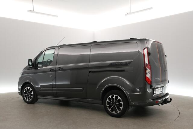 Ford TRANSIT CUSTOM 2.0 TDCI Sport L2H1 185PK | Aut. | Airco | Adap. Cruise | Camera | Carplay | 3 Zits | Trekhaak | 2xSchuifdeur