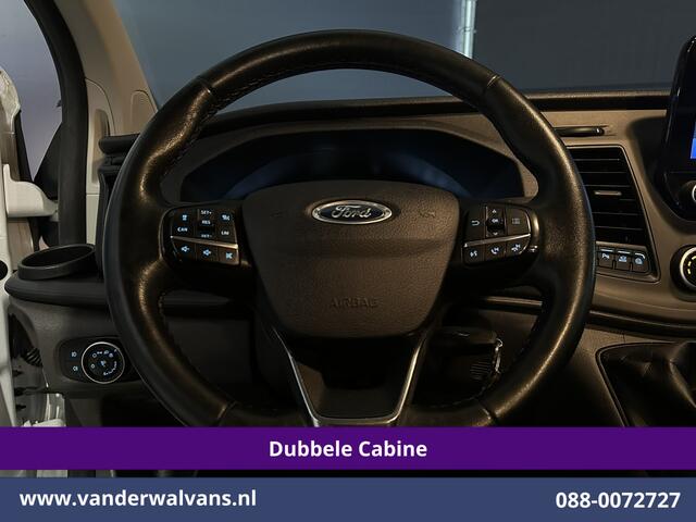 Ford TRANSIT CUSTOM 2.0 TDCI 130pk L2H1 Dubbele Cabine Euro6 Airco | 6-Zits | Camera | Apple Carplay | Xenon | Cruisecontrol Android Auto, 2800kg Trekhaak, Parkeersensoren, Verwarmde voorruit, Stoelverwarming, Achterklep